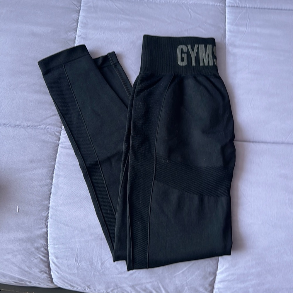 Gymshark Black Flex high waisted seamless leggings